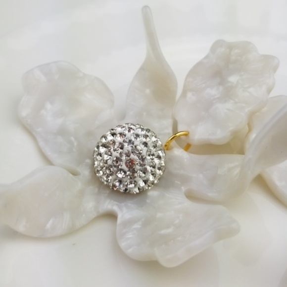 Lele Sadoughi Crystal Lily Earrings - Picture 2 of 7